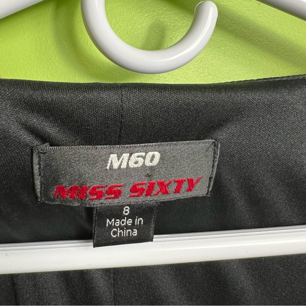 Miss Sixty classic black sleeveless dress defined waist size 8 NWT - Picture 5 of 7